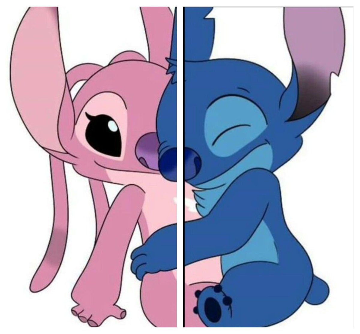 Розовый Стич и голубой Стич