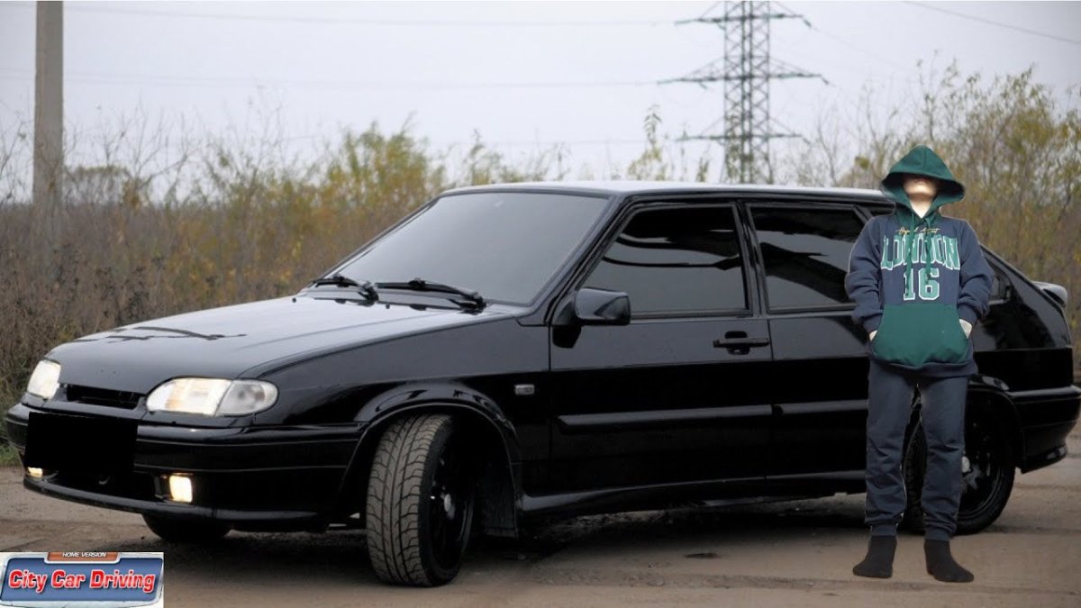 Девушка возле 14 машины