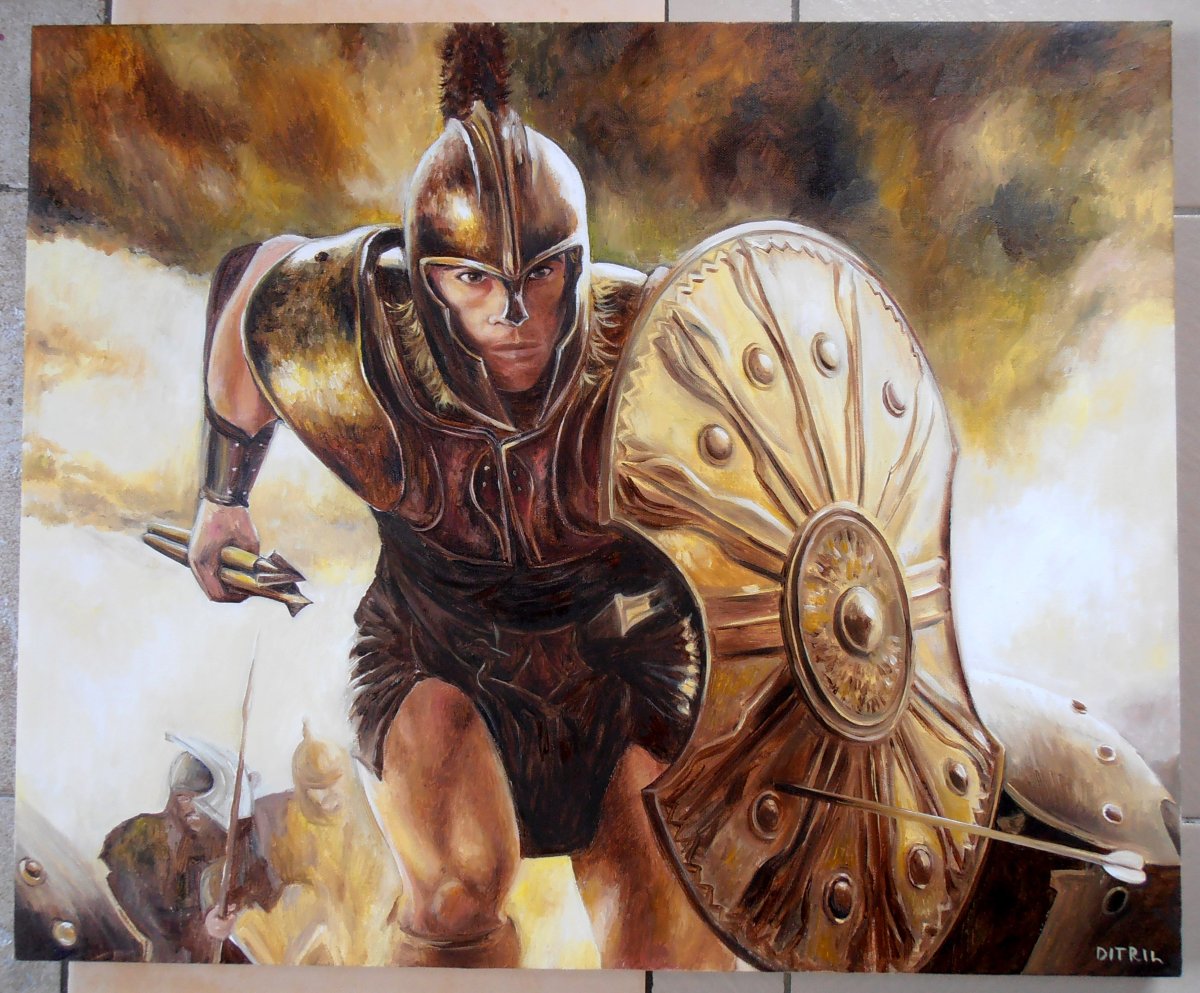 Ахиллес воин живопись