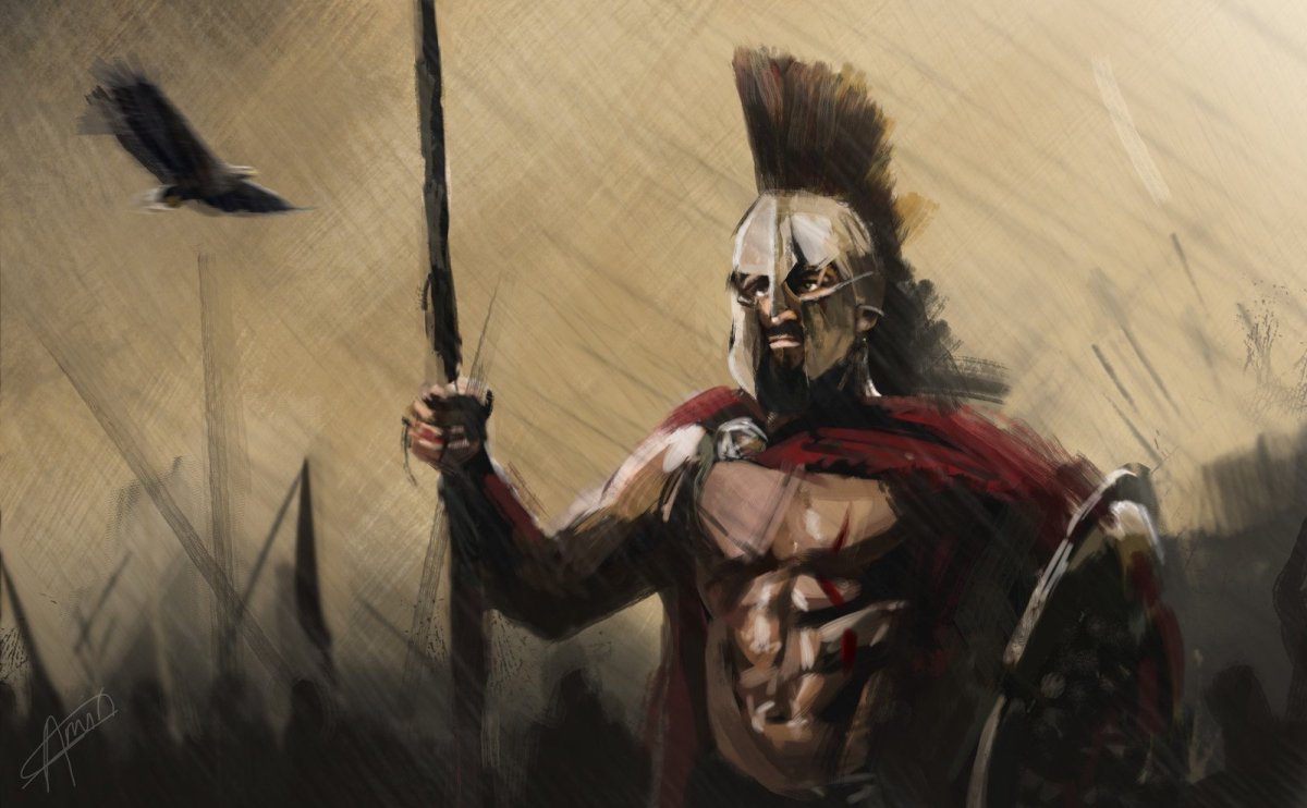 300 Спартанцев арт Леонида