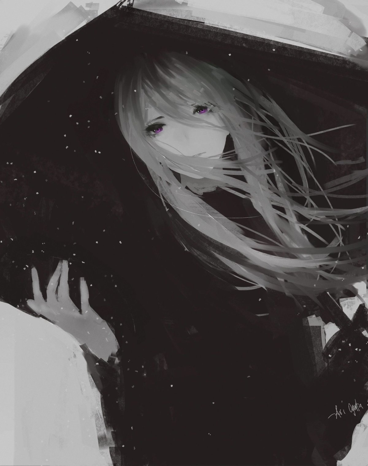 Lpip неко с белыми волосами