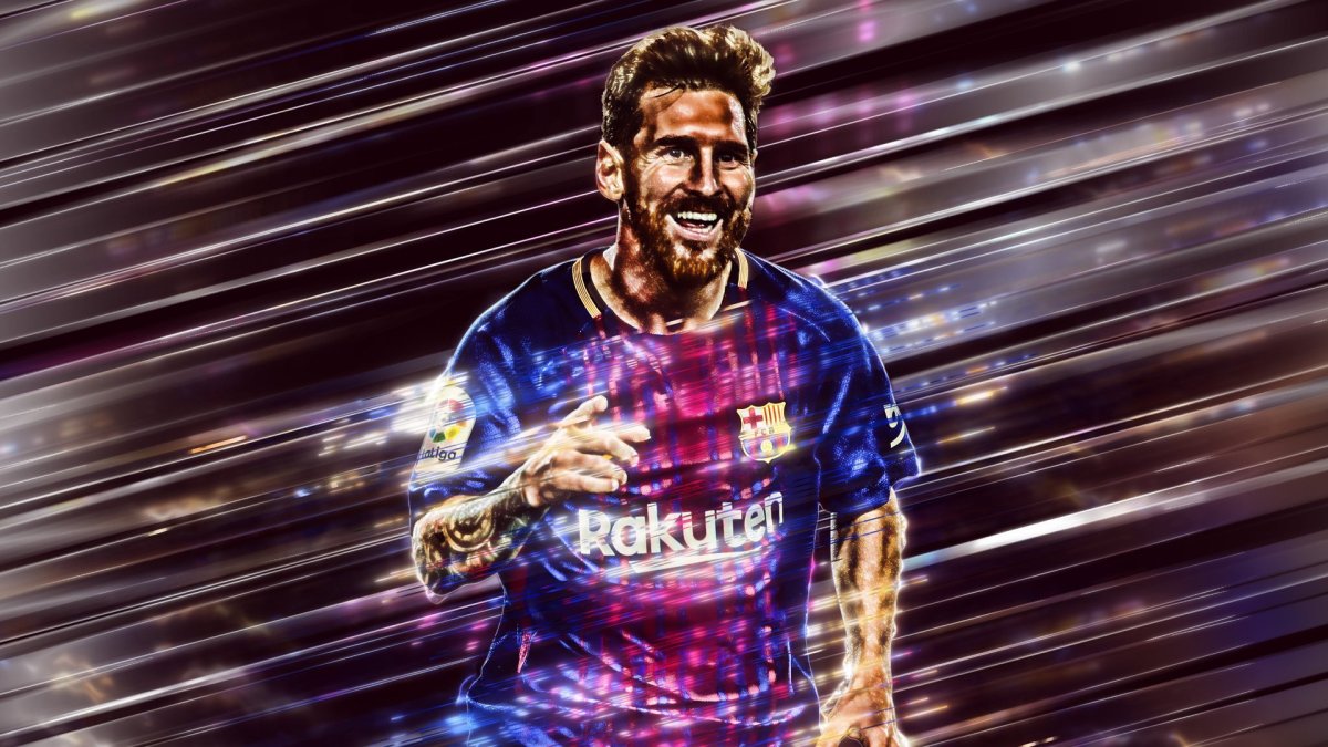 Месси Барселона арт