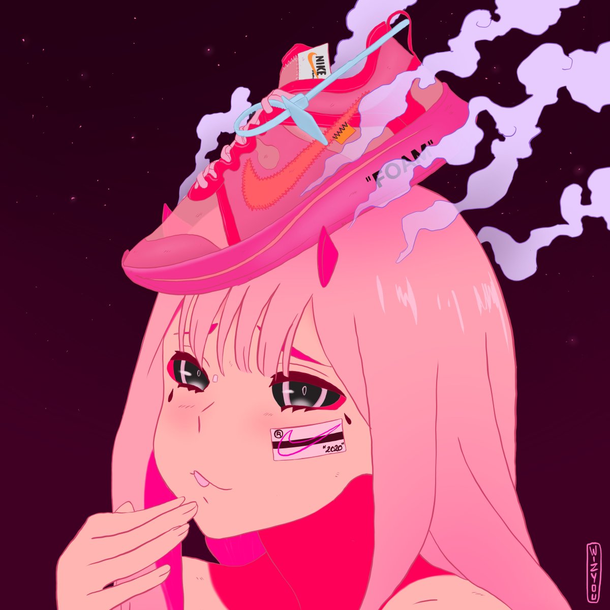 Розовая аватарка