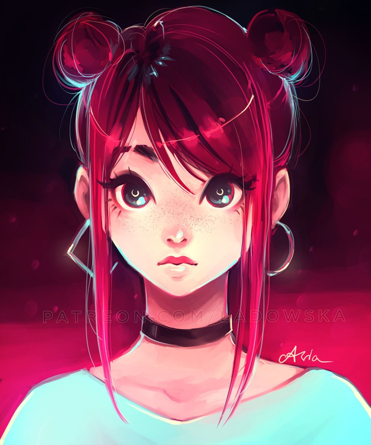 Девушка в стиле аниме