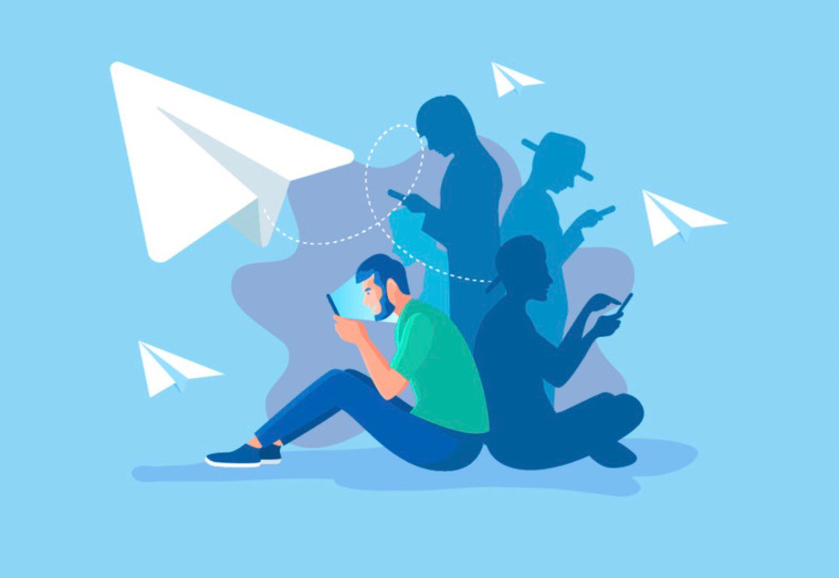 Телеграм иллюстрация