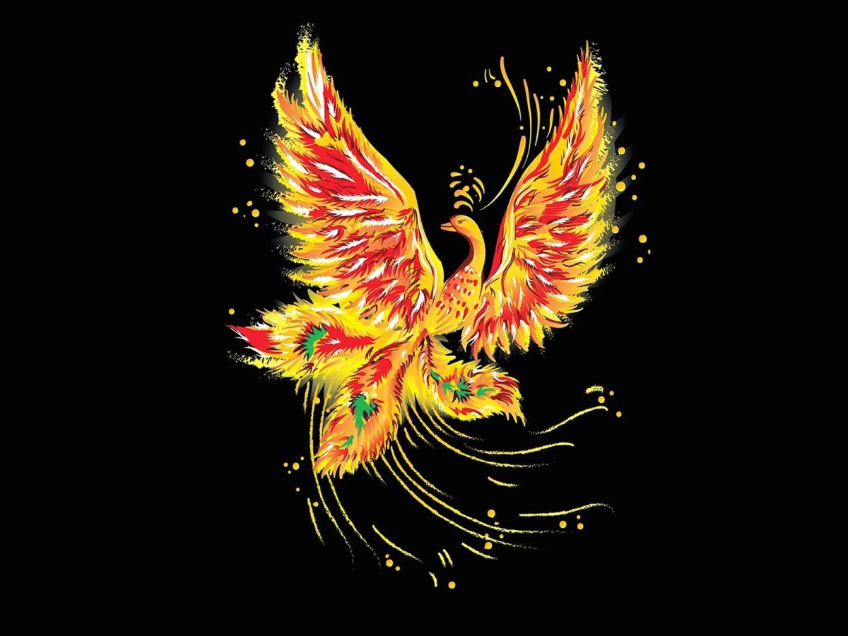 Феникс Жар-птица перо