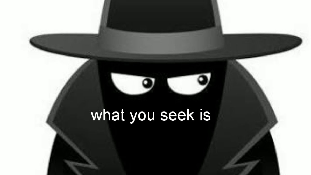 Шпион в шляпе и очках