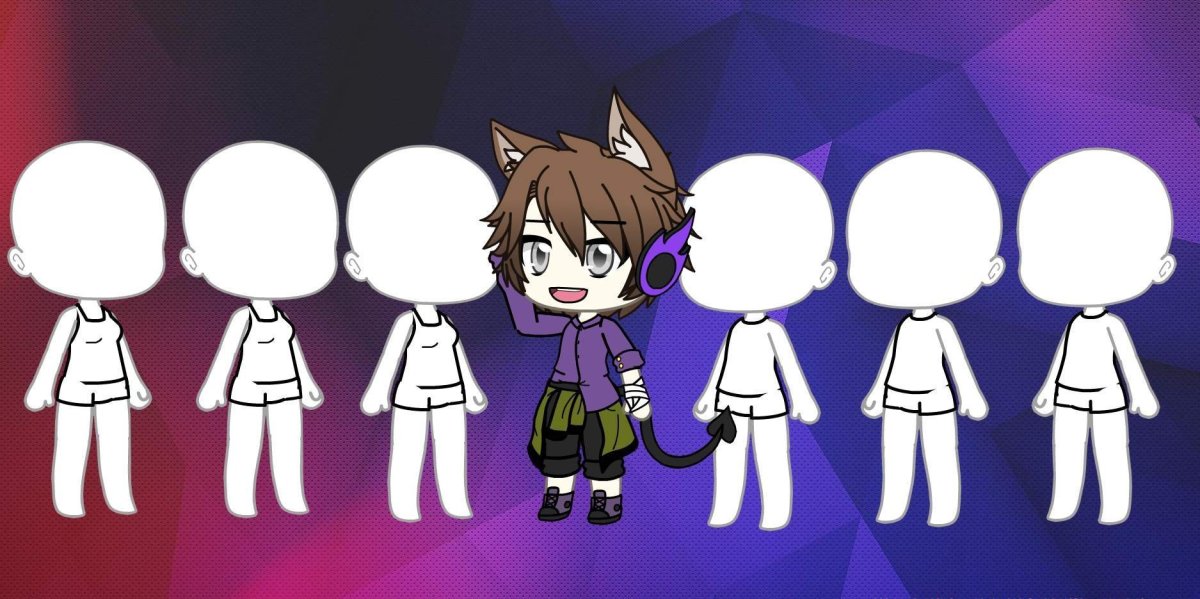 Gacha Life волосы для мальчиков