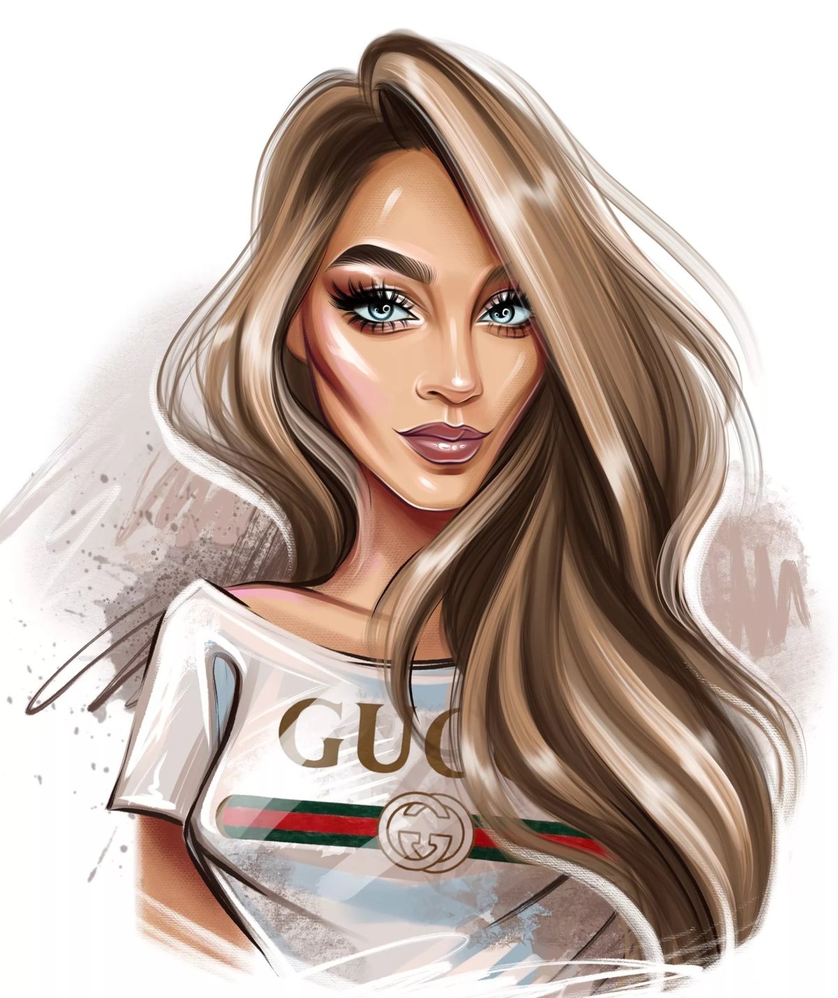 Арты девушки на аву Вайб