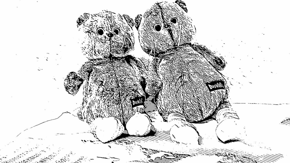 Кот Басик нарисованный