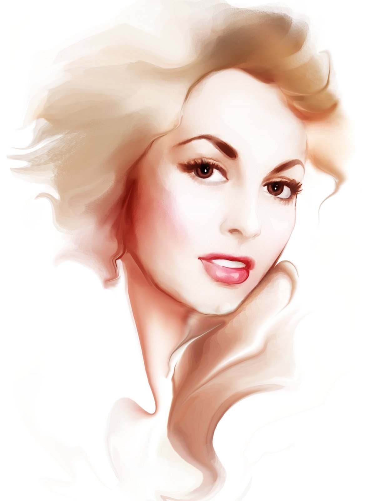 Красивая девушка с орхидеей