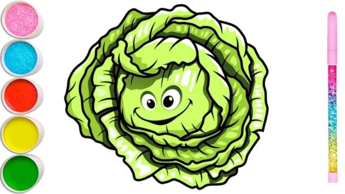 Капуста улыбается