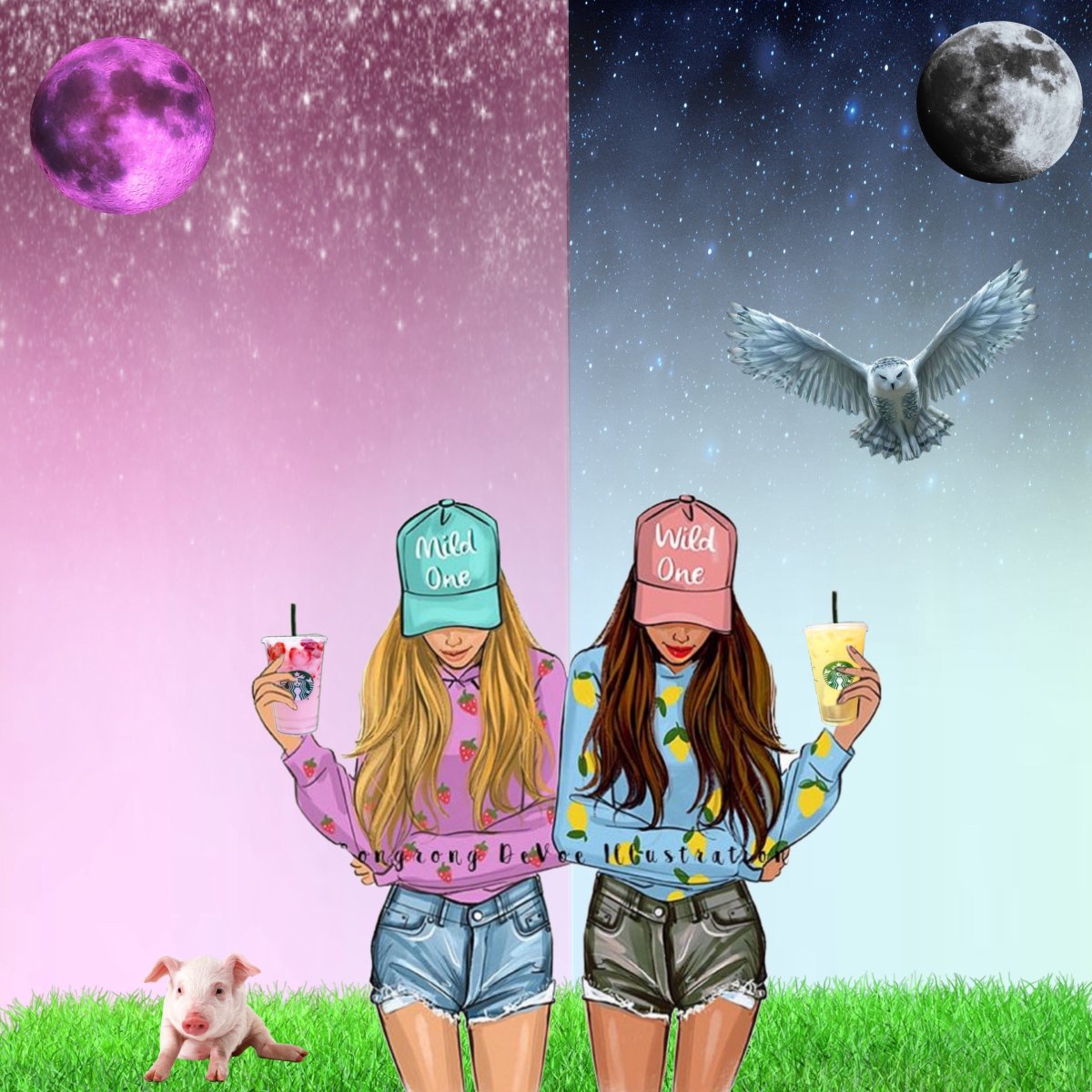 Красивые рисунки для подруги легкие