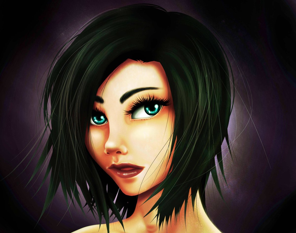 Крутая девушка мультяшная