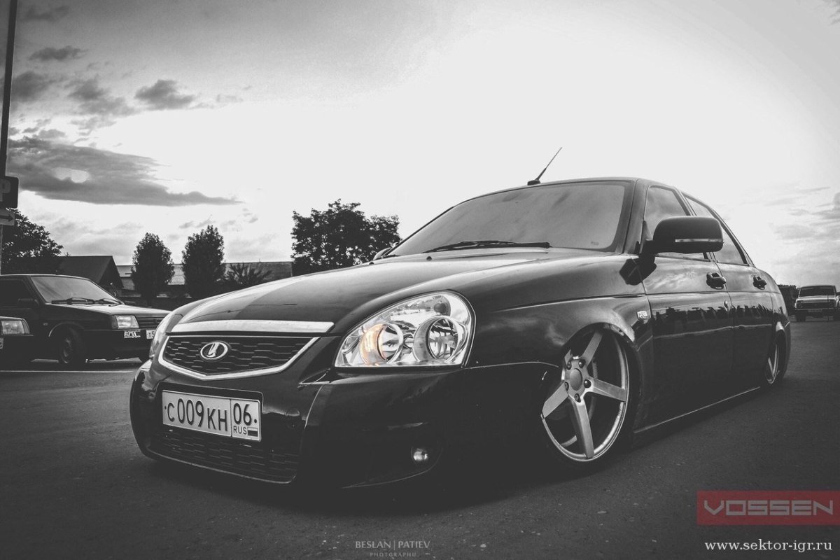 ВАЗ 2110 черная тонированная