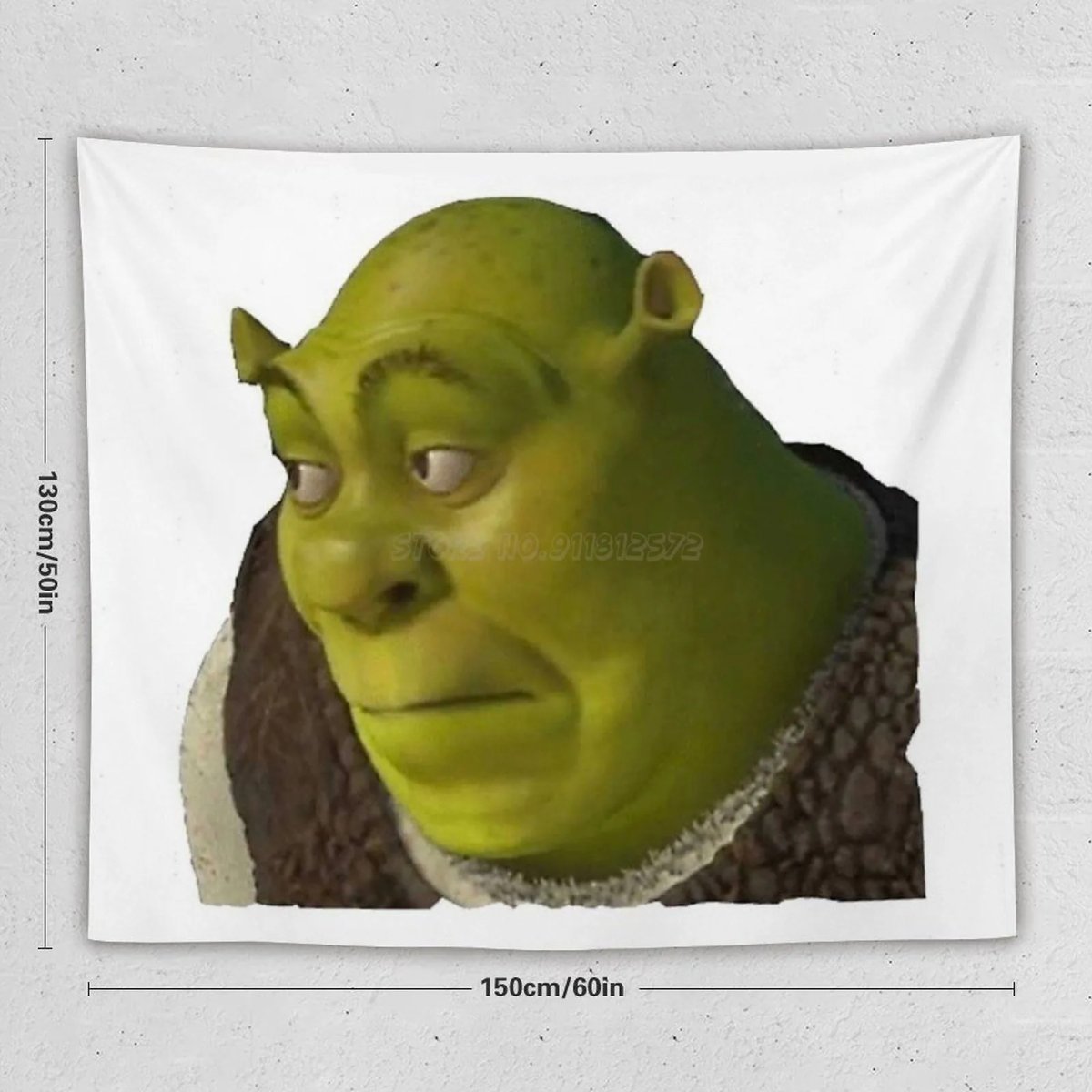 Лицо Шрека на прозрачном фоне