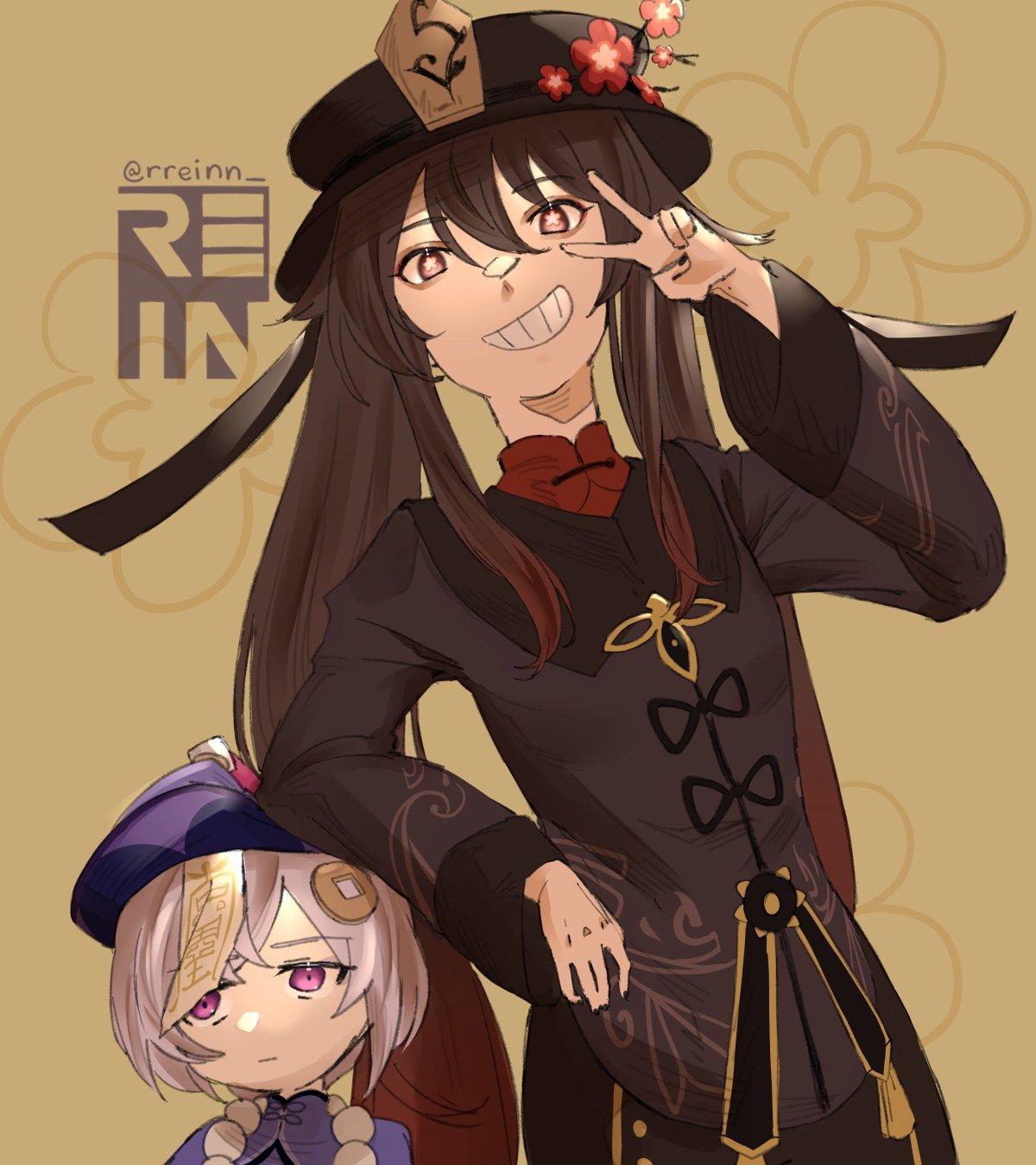 Хутао Геншин арт