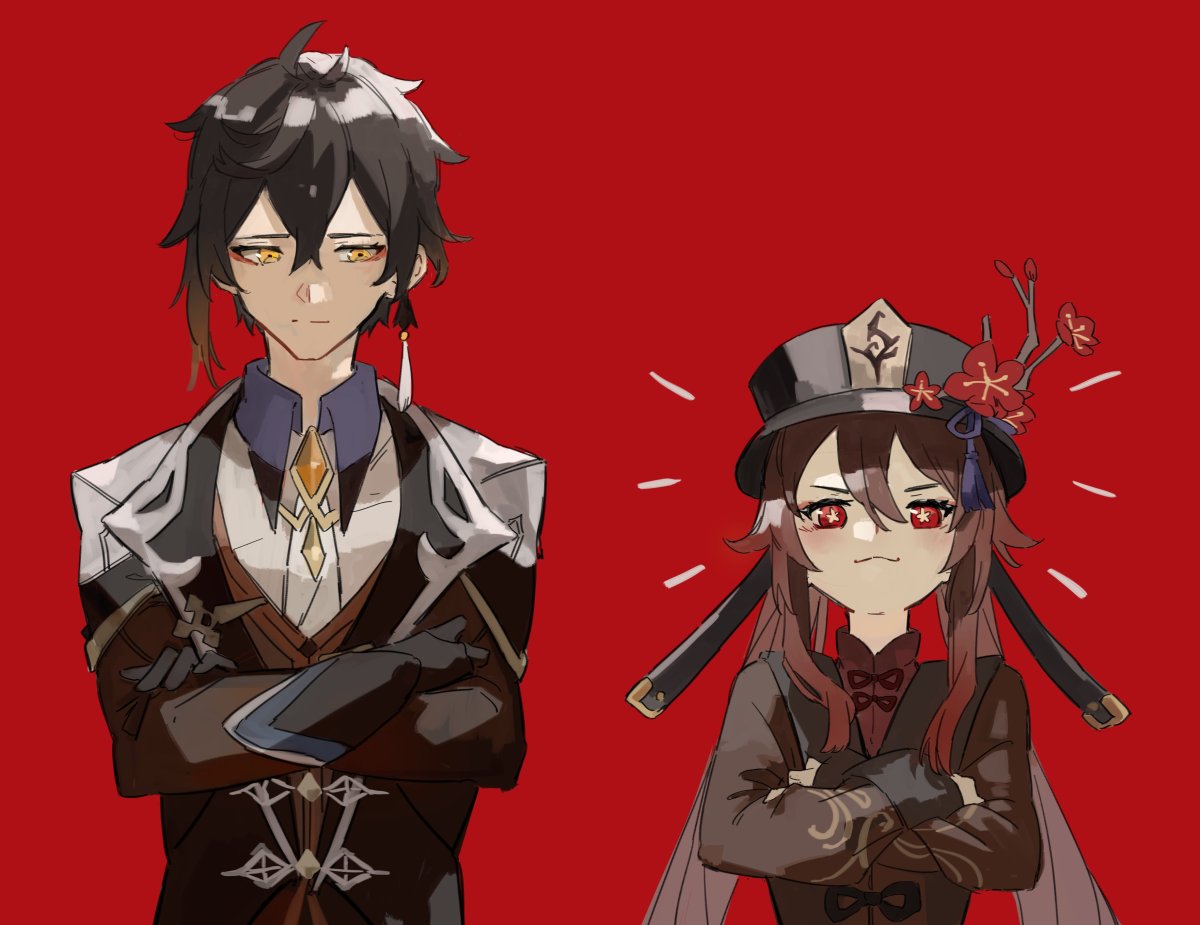 Hu tao and Zhongli Wallpapers