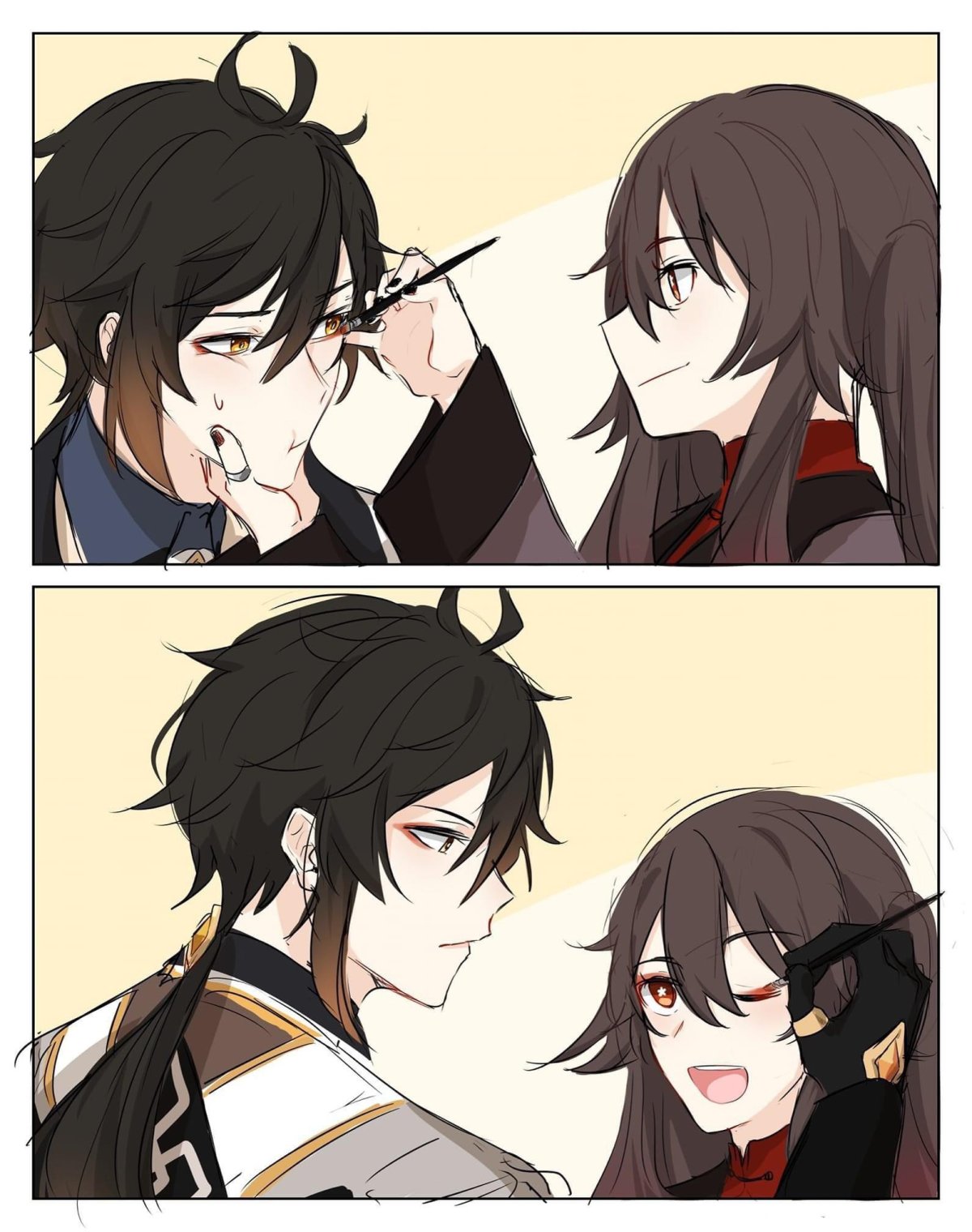 Геншин Импакт Сяо и Джун ли