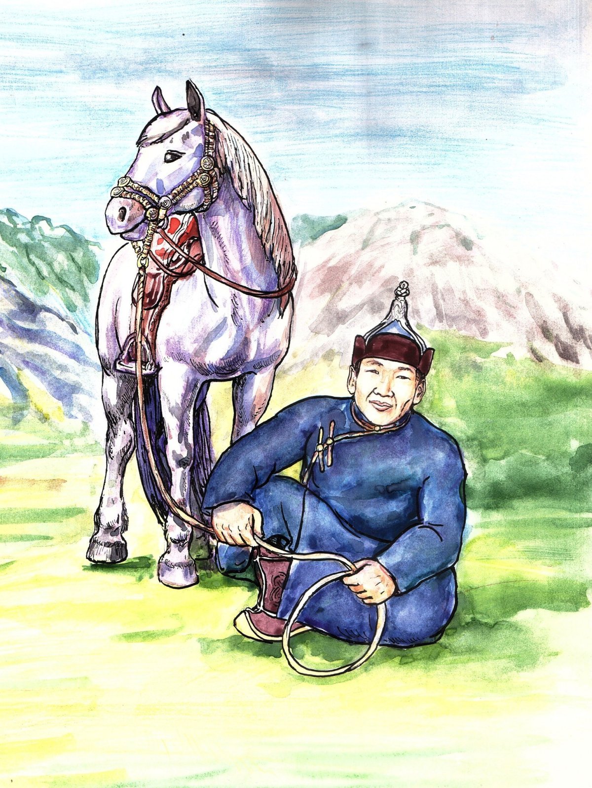 Мама калмычка