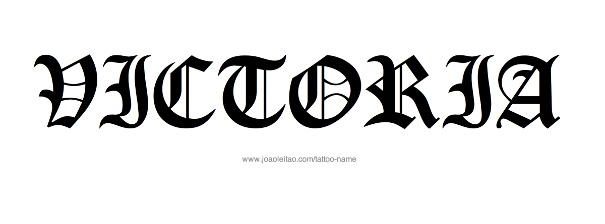 Виктория тату эскиз