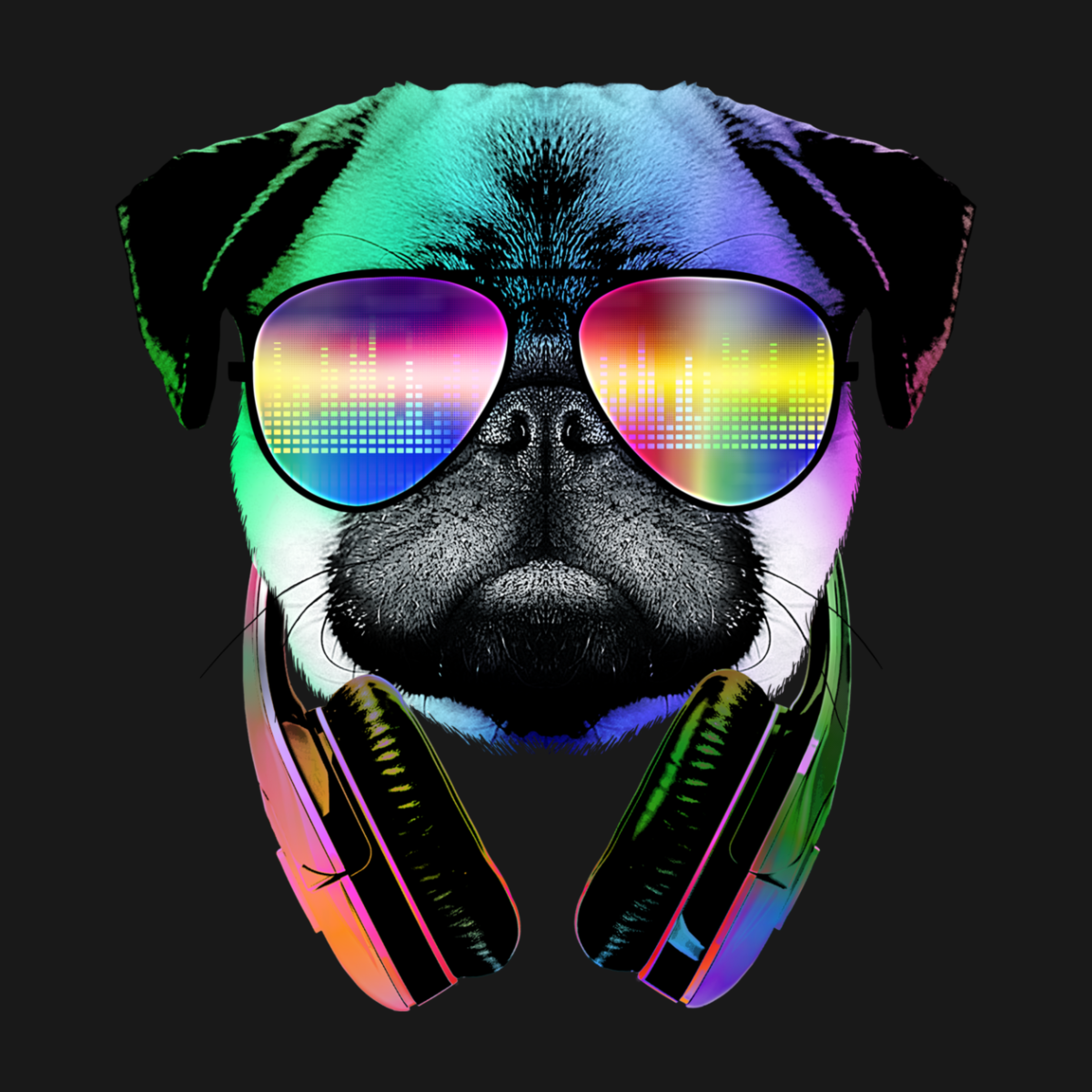 Крутая собака в очках