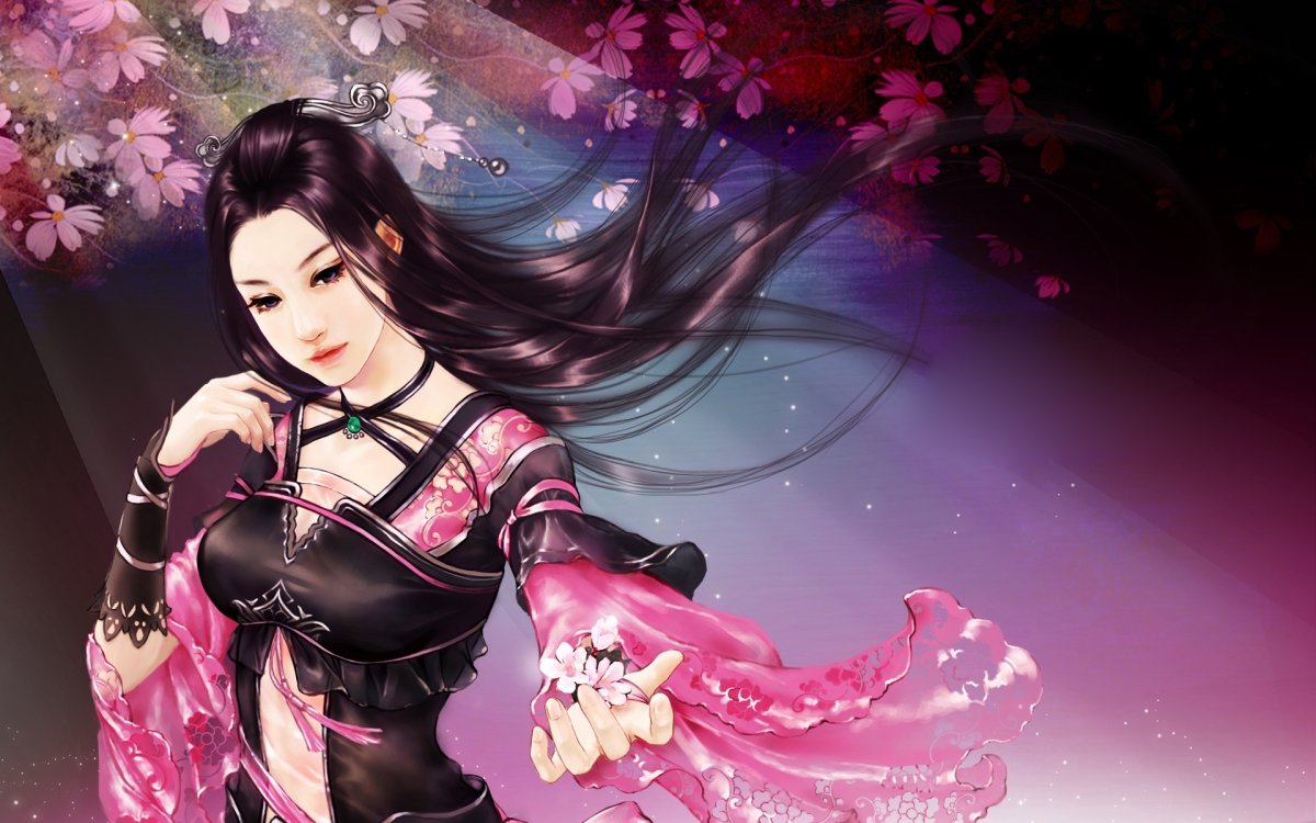 Обои черри блоссом аниме