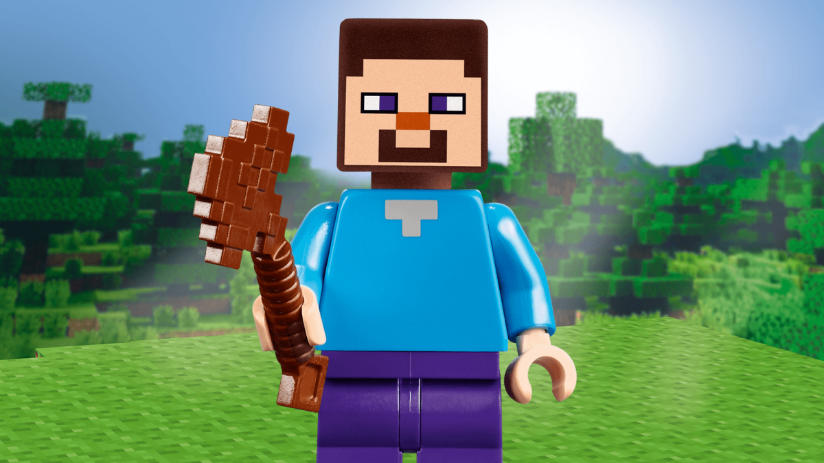 Стив в МАЙНКРАФТЕ лего