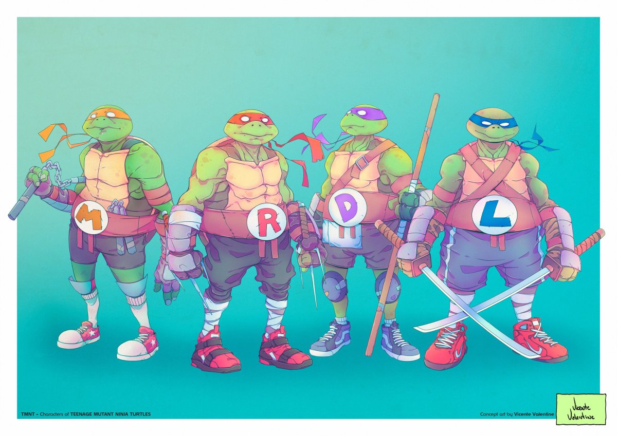 Черепашки ниндзя Донателло и Микеланджело