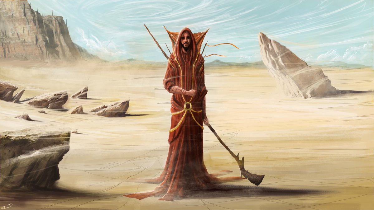 Человек в черном плаще