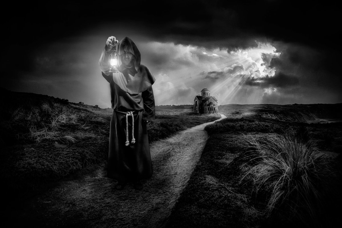 Отшельник монах ДНД