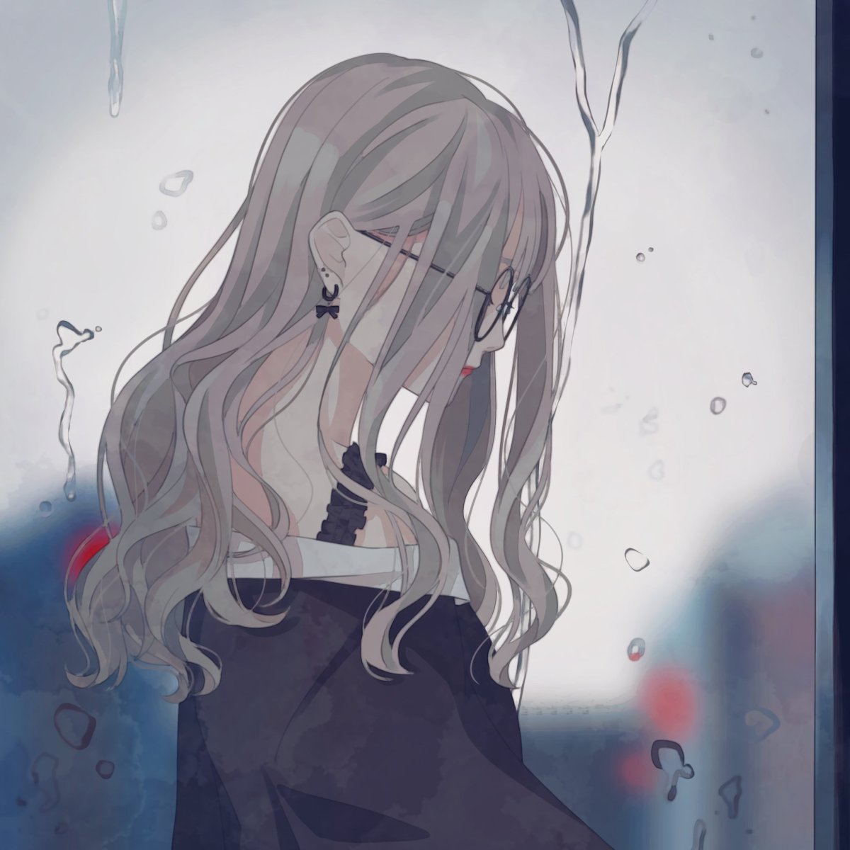 Аниме авы для девушек эстетика в черный