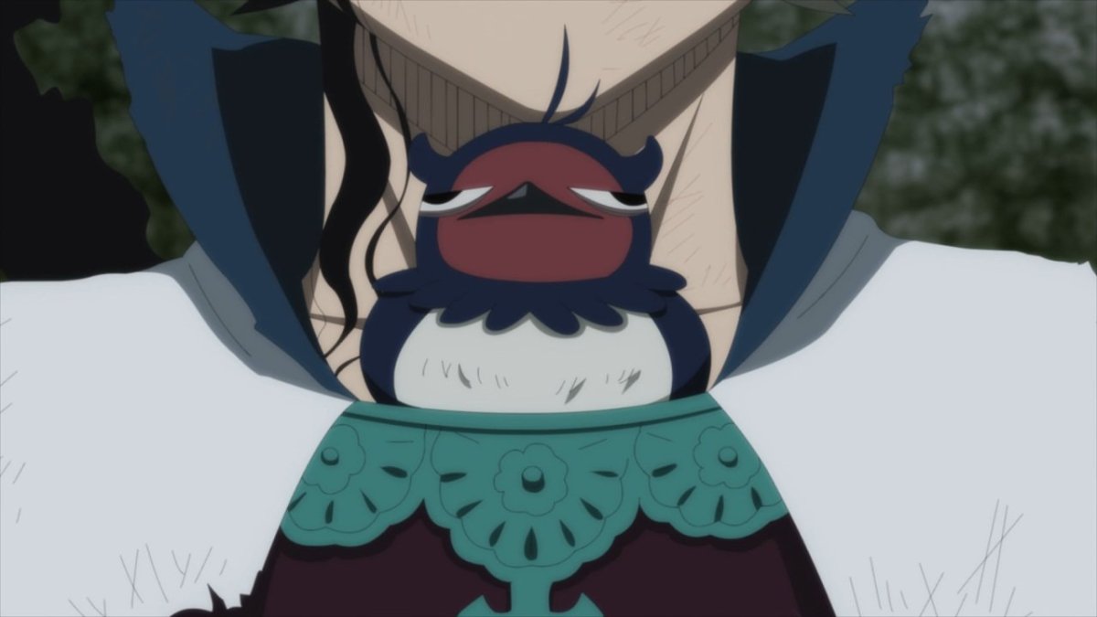 Чёрный Клевер птичка Неро