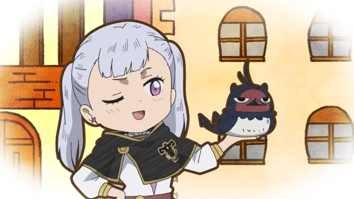 Чёрный Клевер птичка Неро