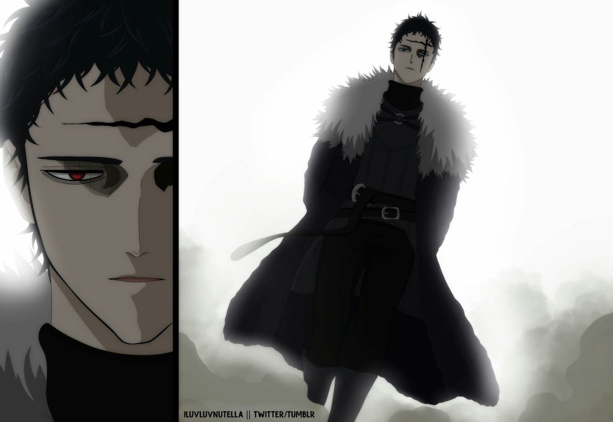 Аниме чёрный Клевер Астер