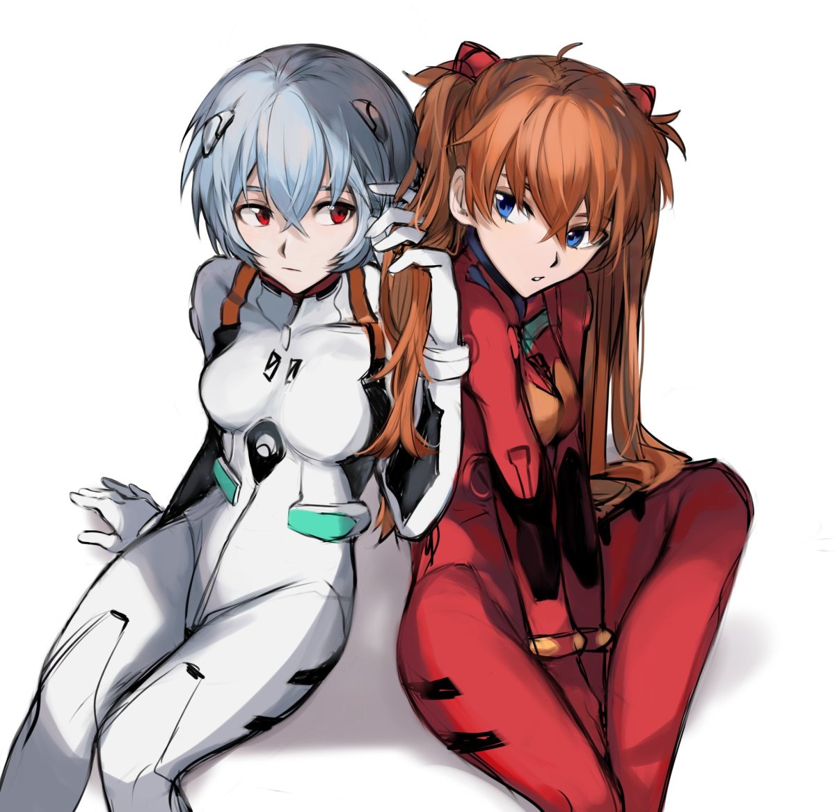 Евангелион Аска и Рей