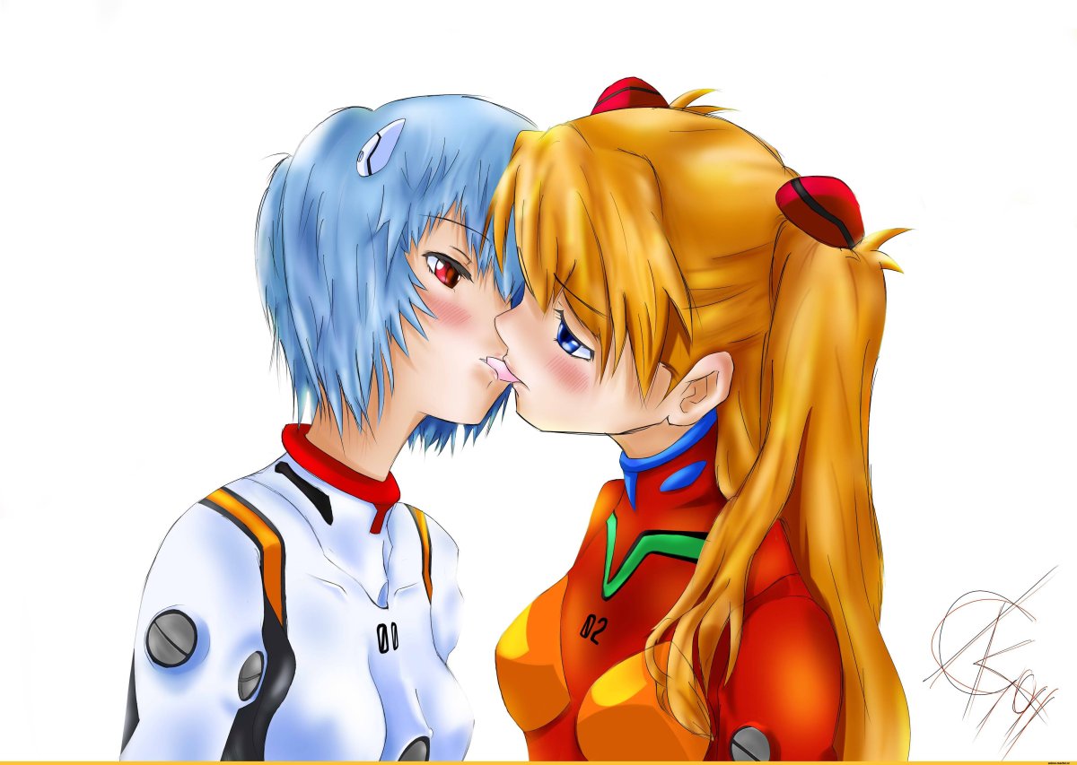 Евангелион Аска и Рей