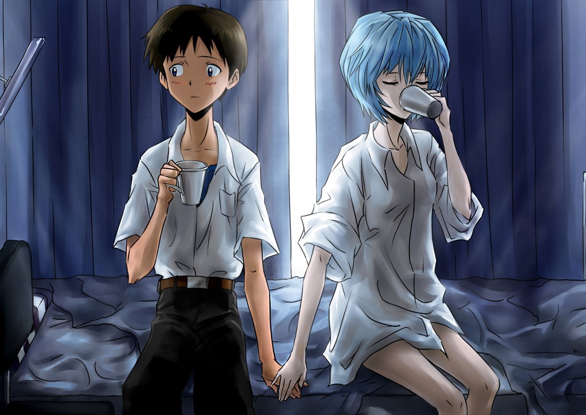 Евангелион Рей и Синдзи