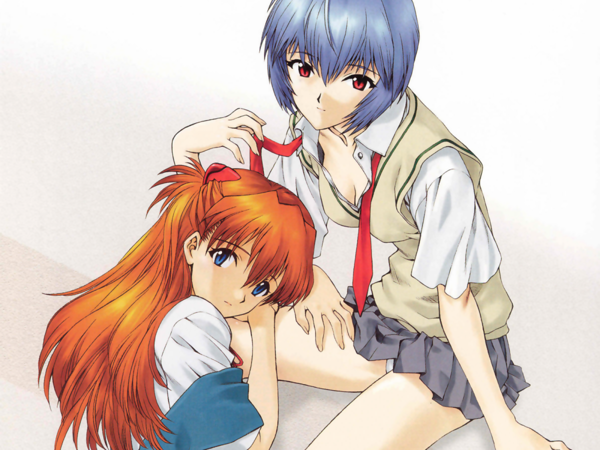 Аянами Рей и Аска Лэнгли