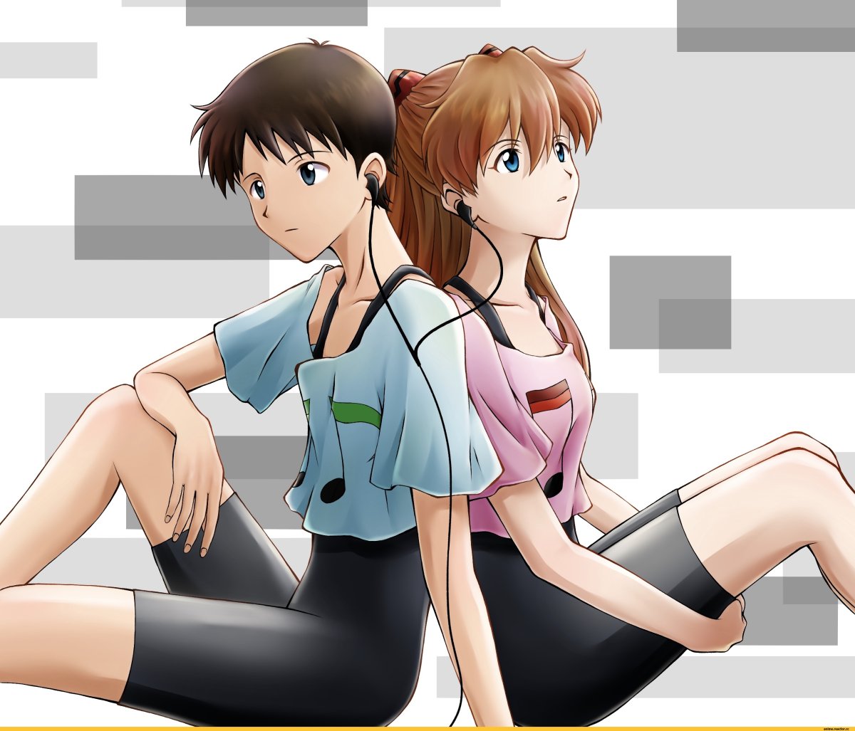 Синдзи Икари и Аска