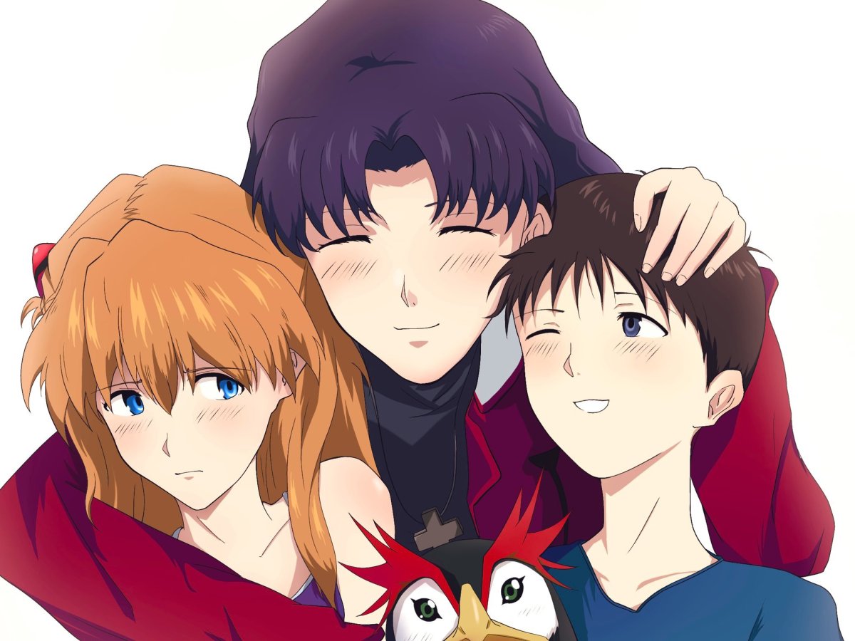 Евангелион Мисато и Синдзи