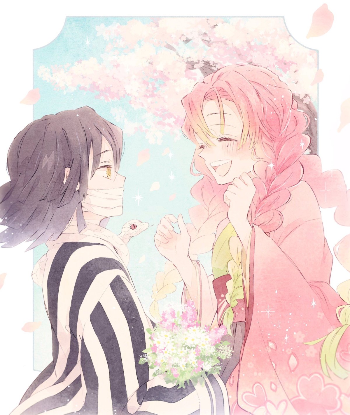 Мицури Канроджи и обанай Игуро мило