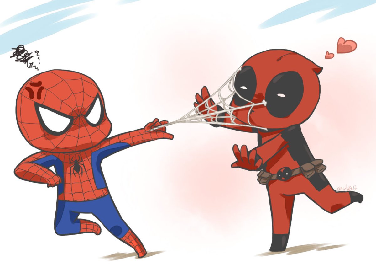 Новогодний человек паук