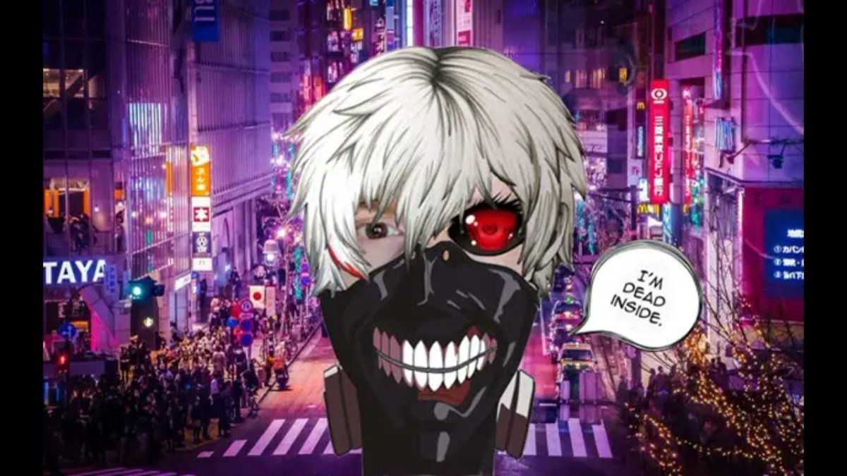 Аниме синее в темноте