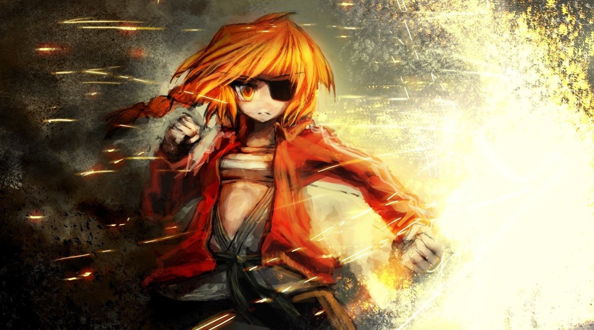 Аниме в оранжевом стиле