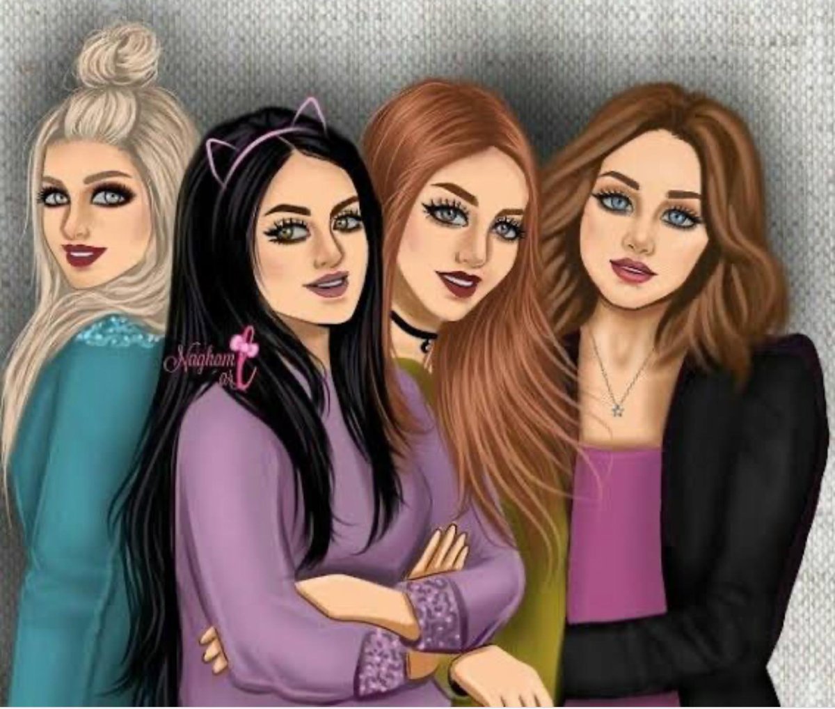 Три лучшие подруги мультяшки