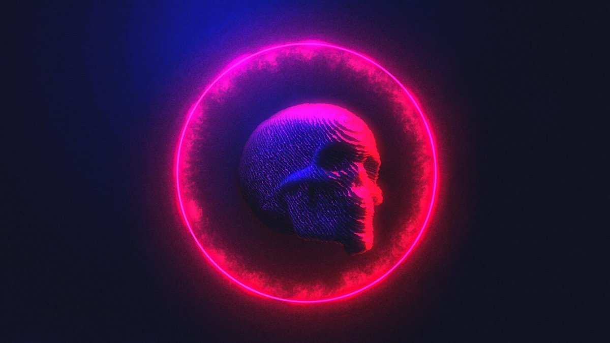 Значок дискорда неон