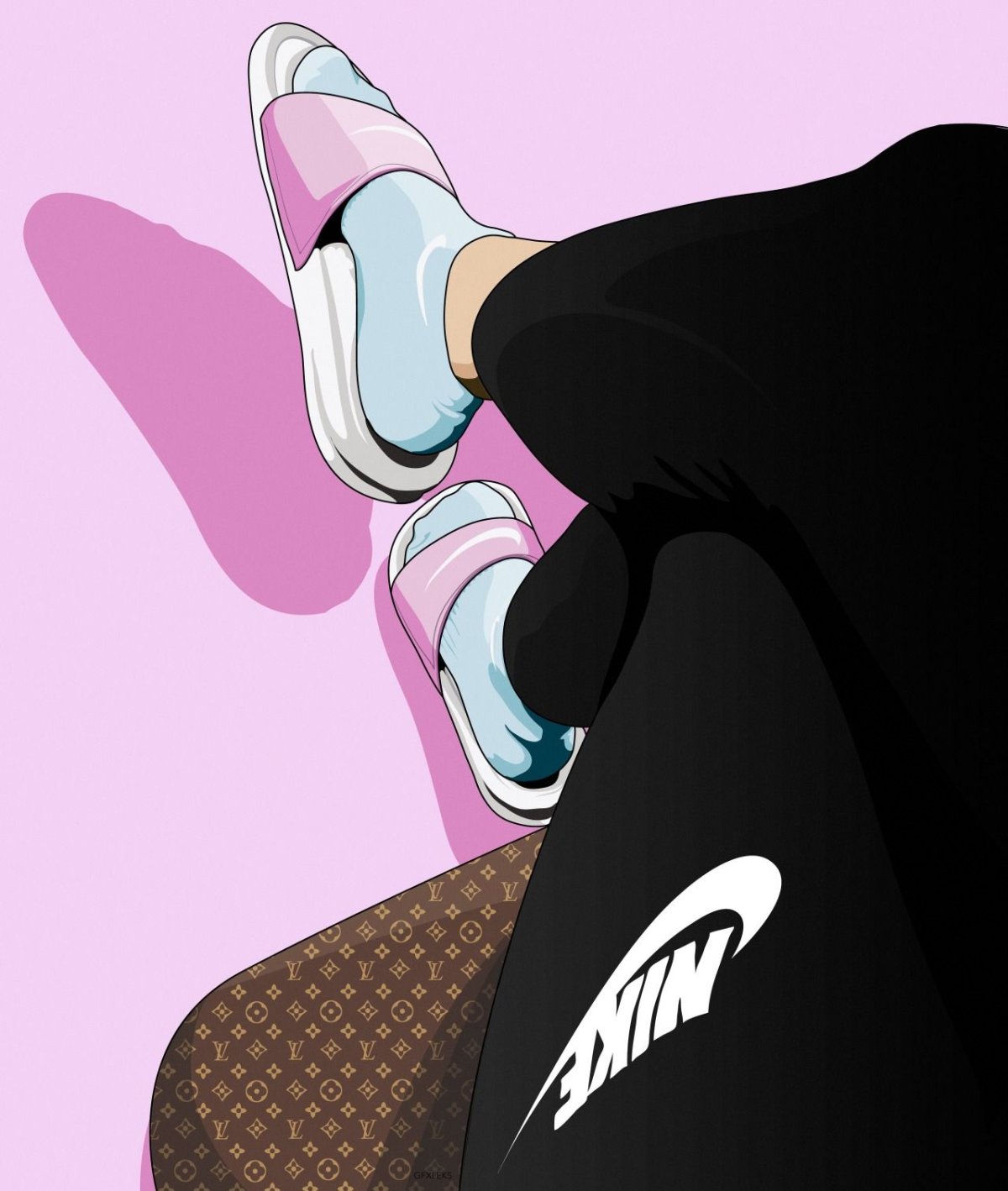 Парни в найке арт