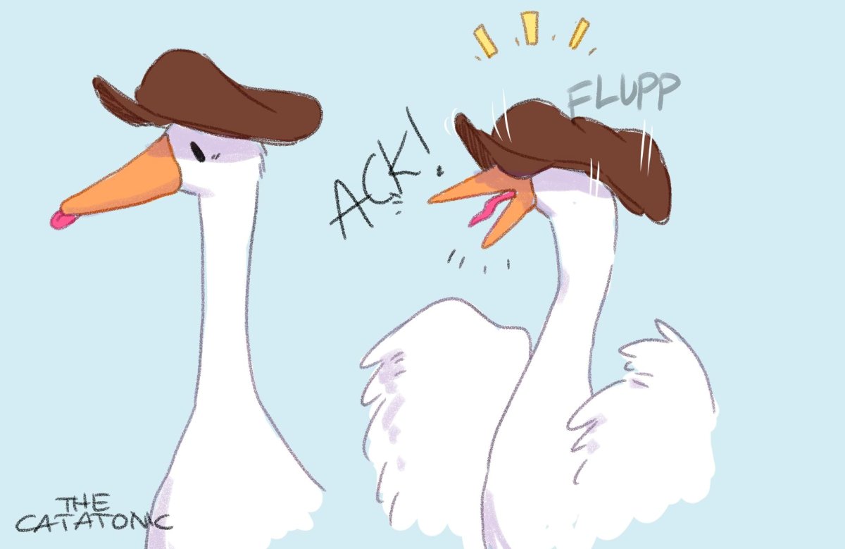 Untitled Goose game Гусь