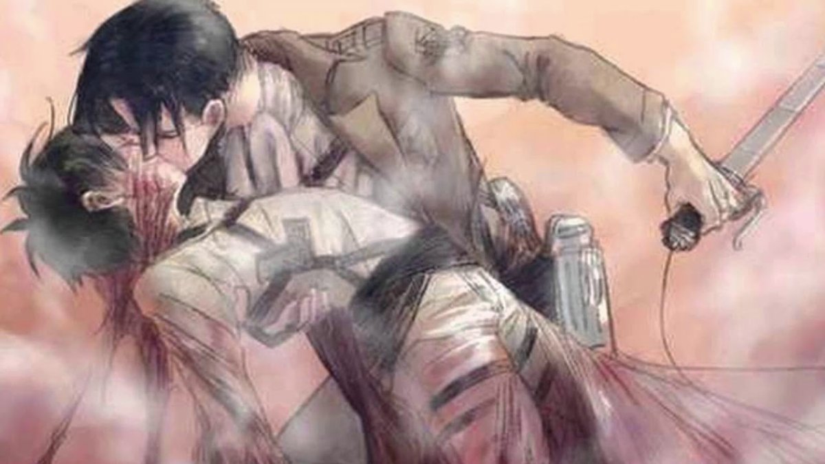 Леви атака титанов взгляд